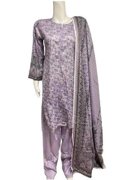 28 Sana Embroidered Lawn with Chiffon Dupatta