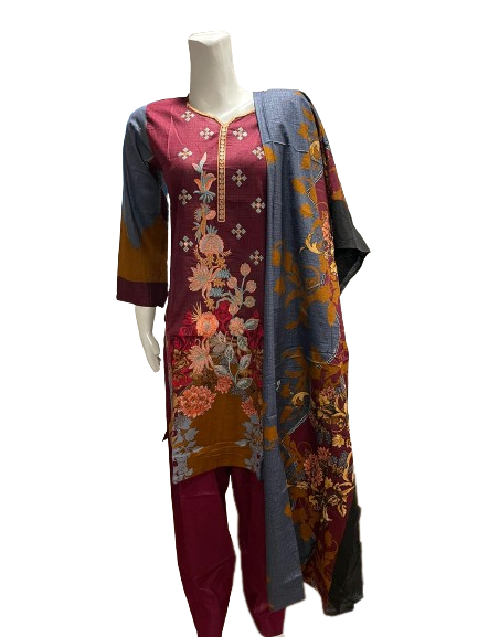 31 Sarah Embroidered Lawn with Lawn Dupatta 2