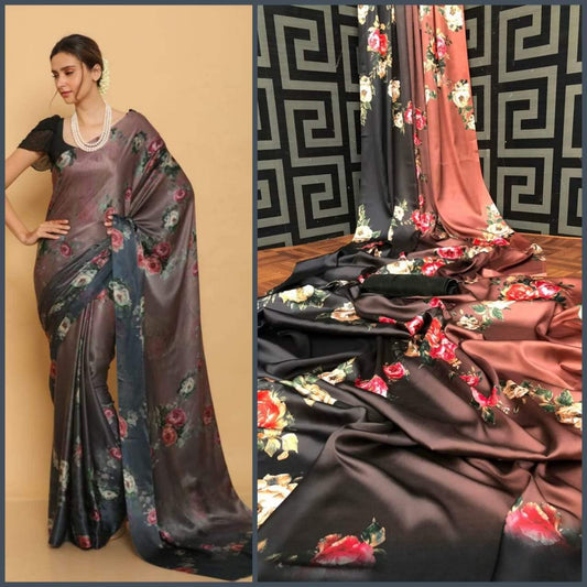 Floral Print Saree Collection - Solid Boutique Canada