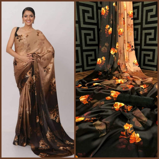 Floral Print Saree Collection - Solid Boutique Canada