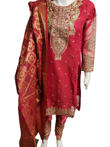 7 Anaya Suit with Banarsi jacquard dupatta