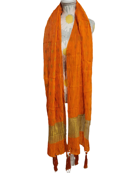 V2 Mens Mehndi Shawl Orange