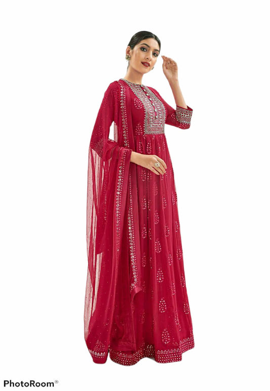 69 Prime Rose Long Gown Jorjet - Red