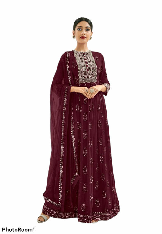 68 Prime Rose Long Gown Jorjet   - Purple