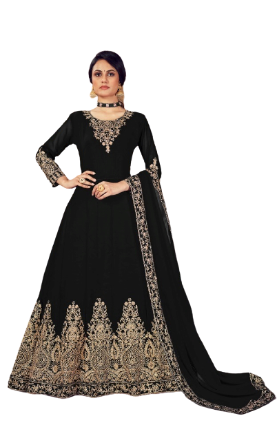 60 2 Georgette Anarkali With Cording Work 5