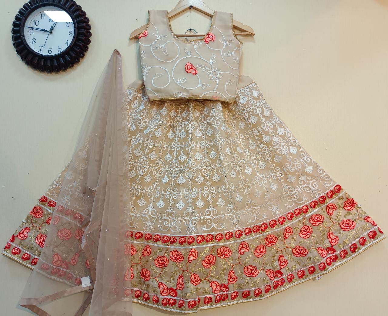 KIDS Organza  Lehenga 1